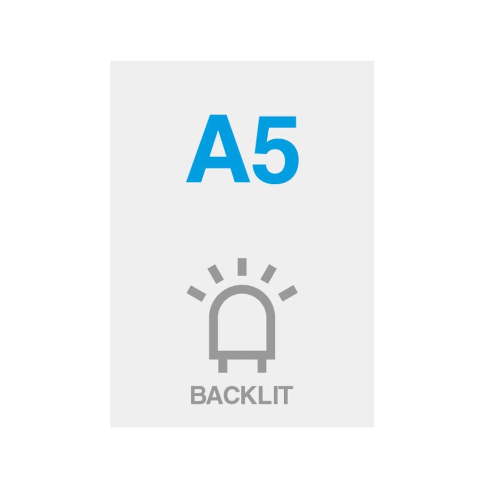 Premium Backlit PP Folie 200 g/m² Satin Oberfläche A5