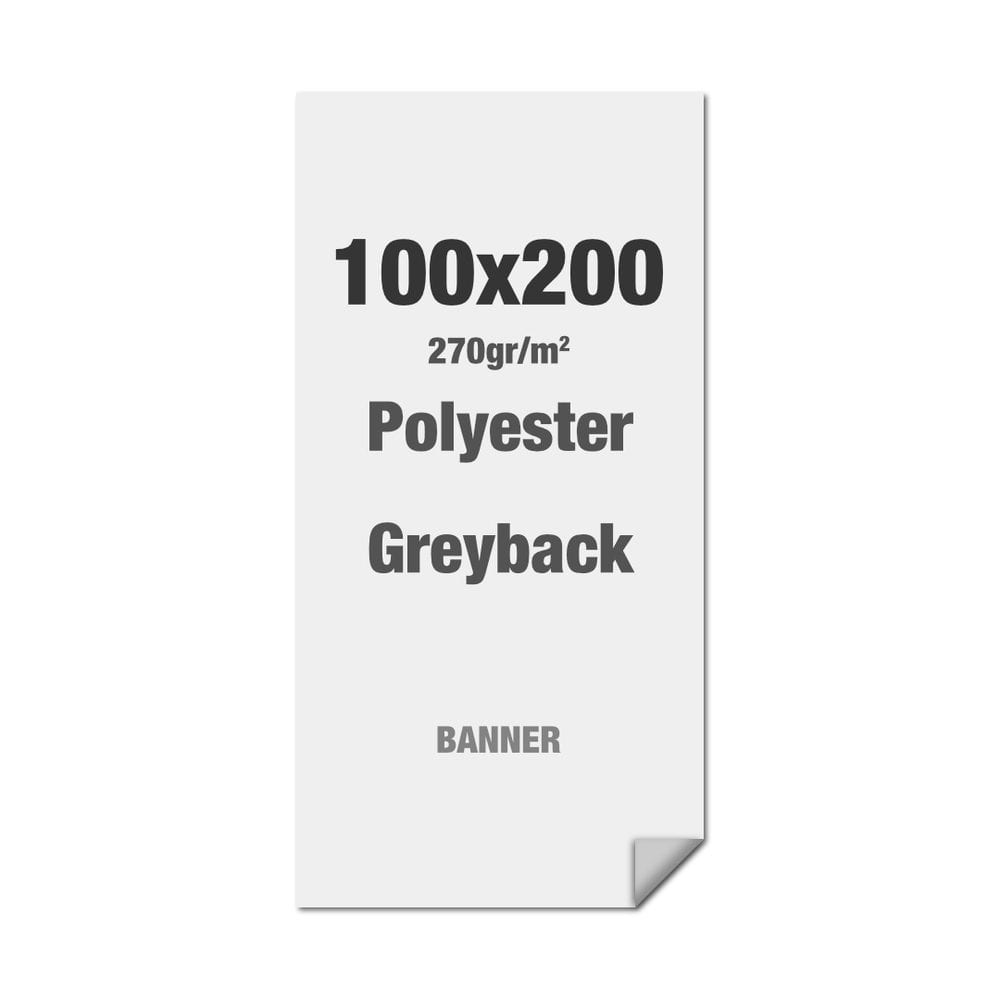 Polyester-Greyback 270 g/m² 100 x 200 cm PVC-Frei