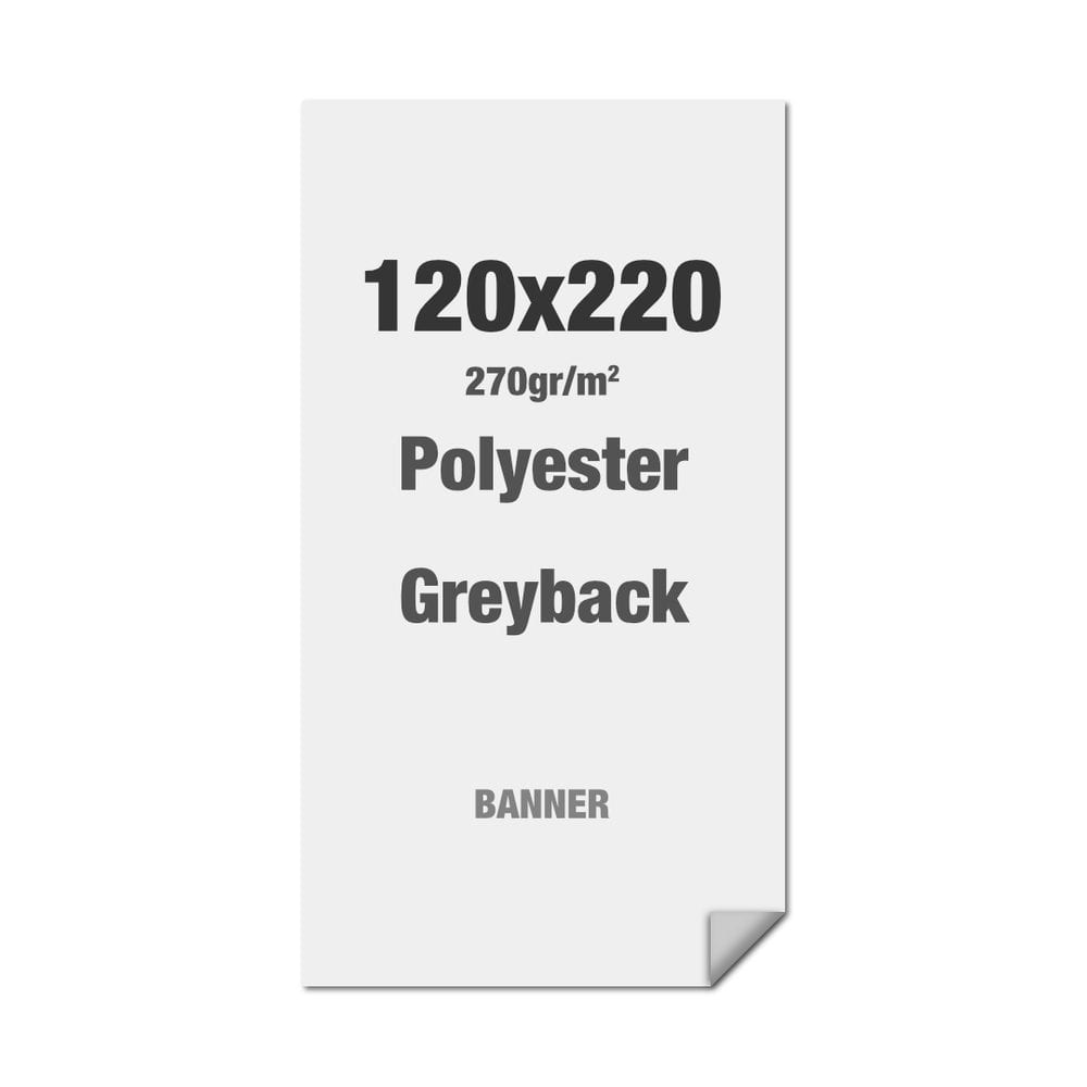 Polyester-Greyback 270 g/m² 120 x 220 cm PVC-Frei