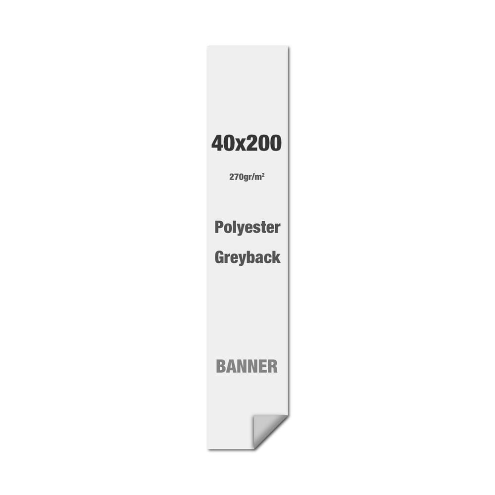 Polyester-Greyback 270 g/m² 40 x 200 cm PVC-Frei