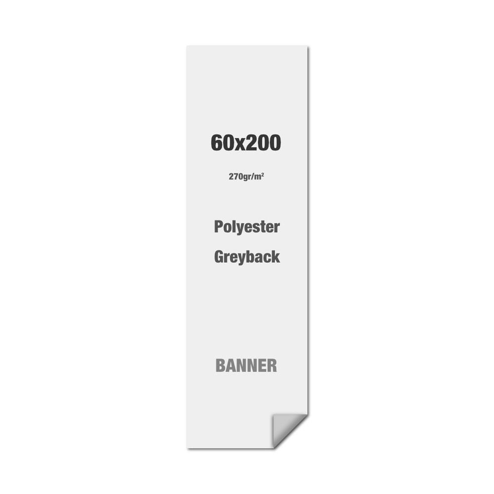 Polyester-Greyback 270 g/m² 60 x 200 cm PVC-Frei