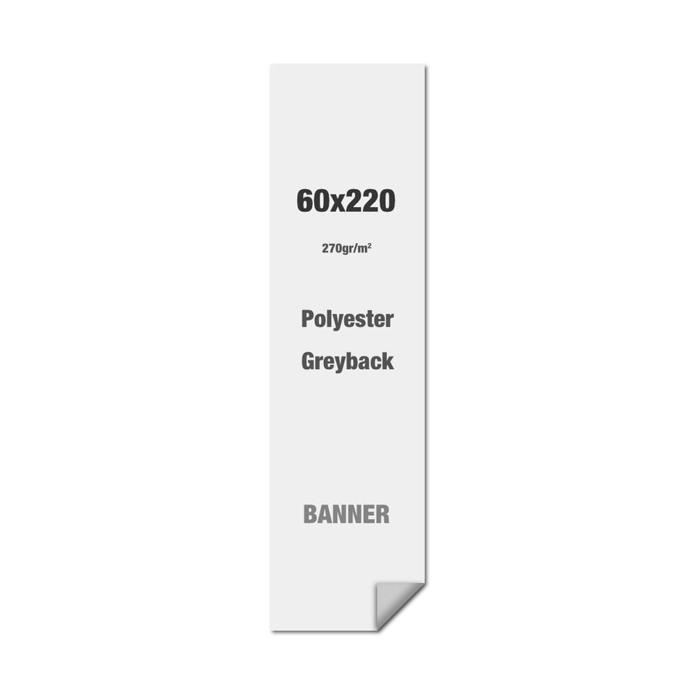 Polyester-Greyback 270 g/m² 60 x 220 cm PVC-Frei