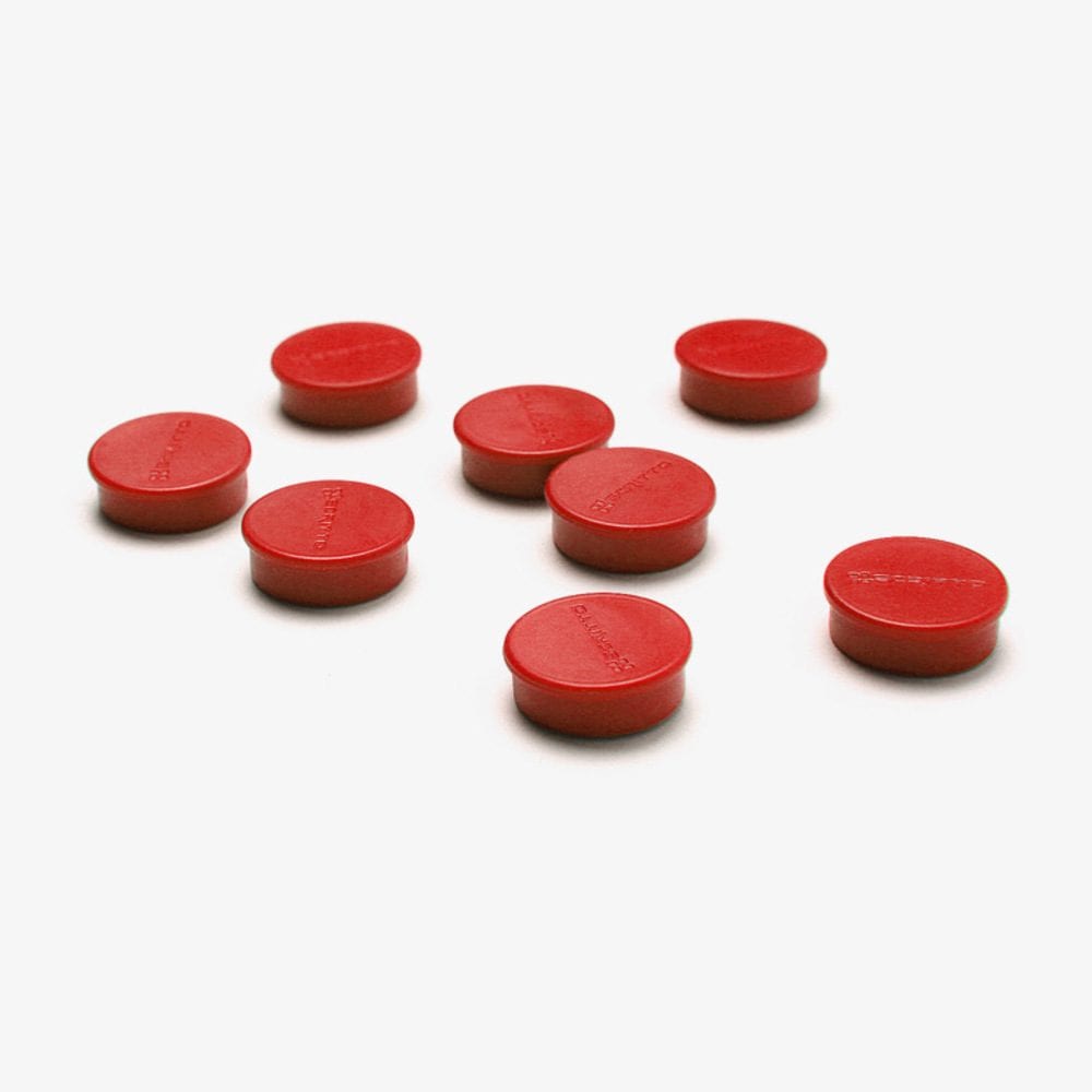 Magnete 20 mm rot VPE mit 8 Stück
