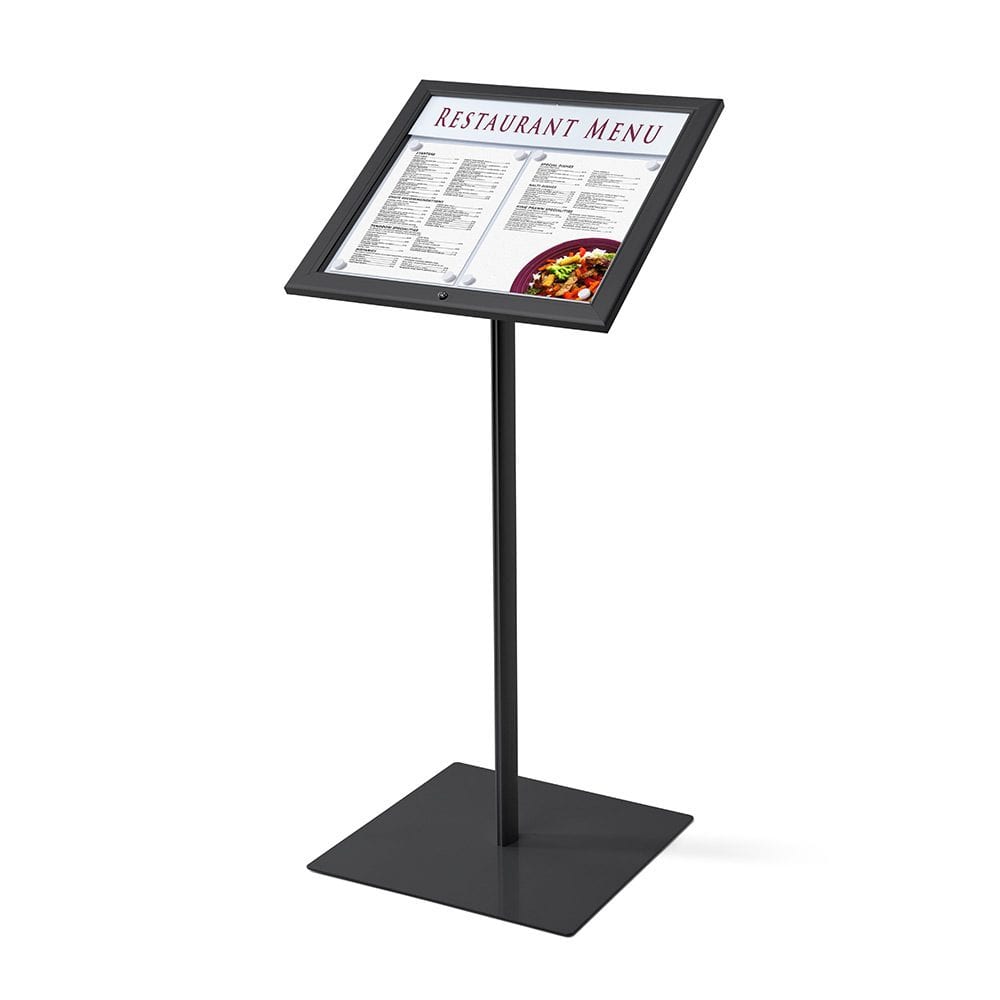 Outdoor-Menütafel 2xA4 Schwarz
