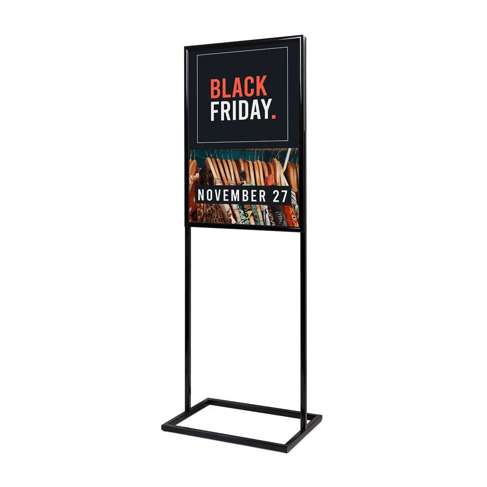 Poster Display Dekor Click A1 Doppelseitig Schwarz
