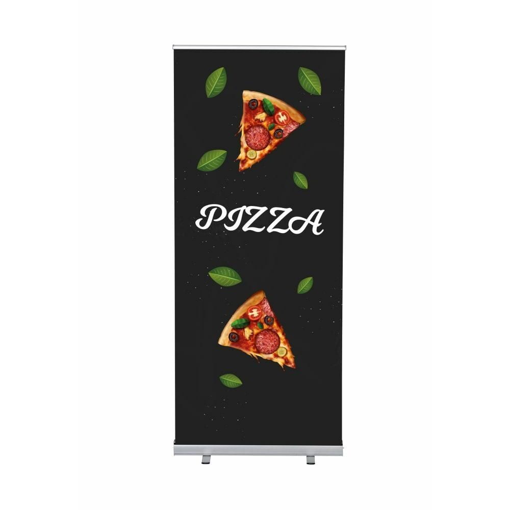 Roll-Banner Budget 85 Komplettset Motiv „Pizza“