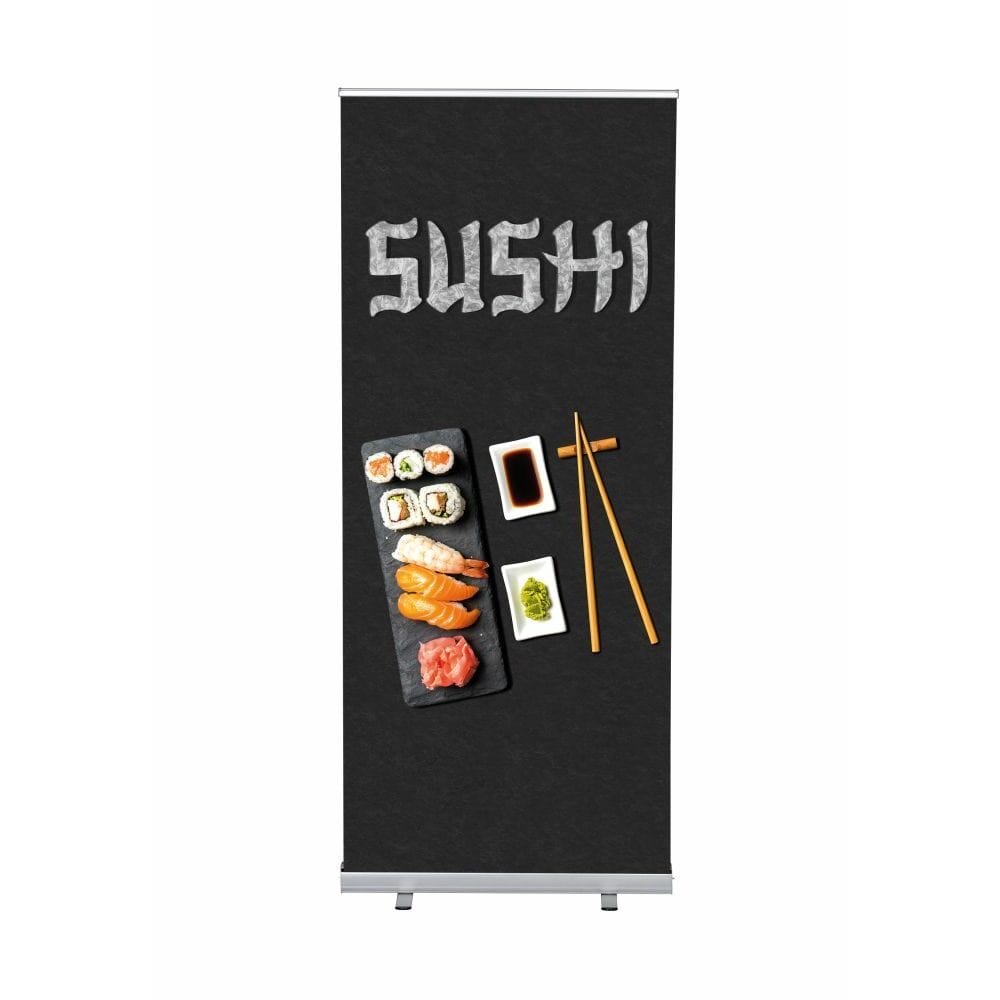 Roll-Banner Budget 85 Komplettset Motiv „Sushi“