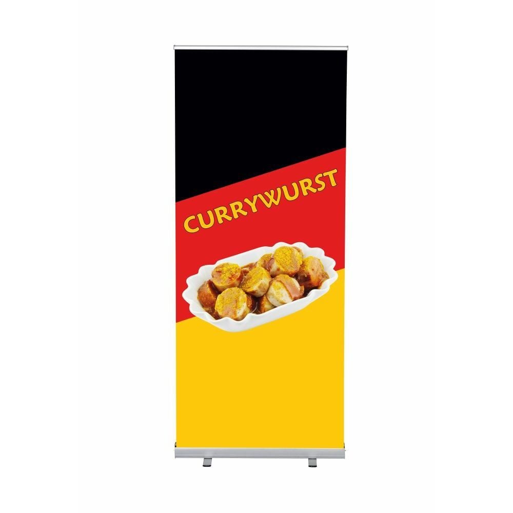 Roll-Banner Budget 85 Komplettset Motiv „Currywurst“