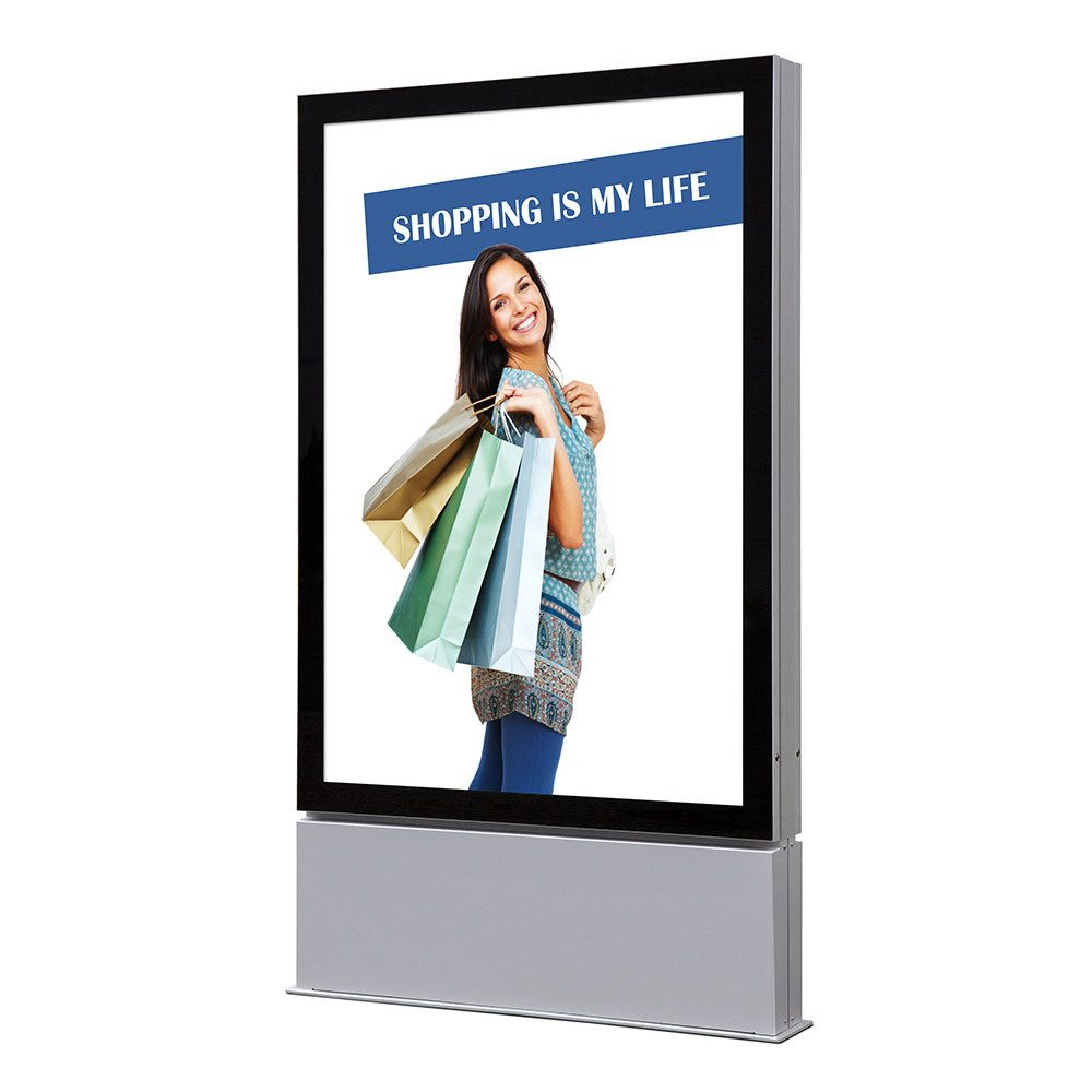 Plakatschaukasten Außen Premium LED - Freistehend (120 x 180)