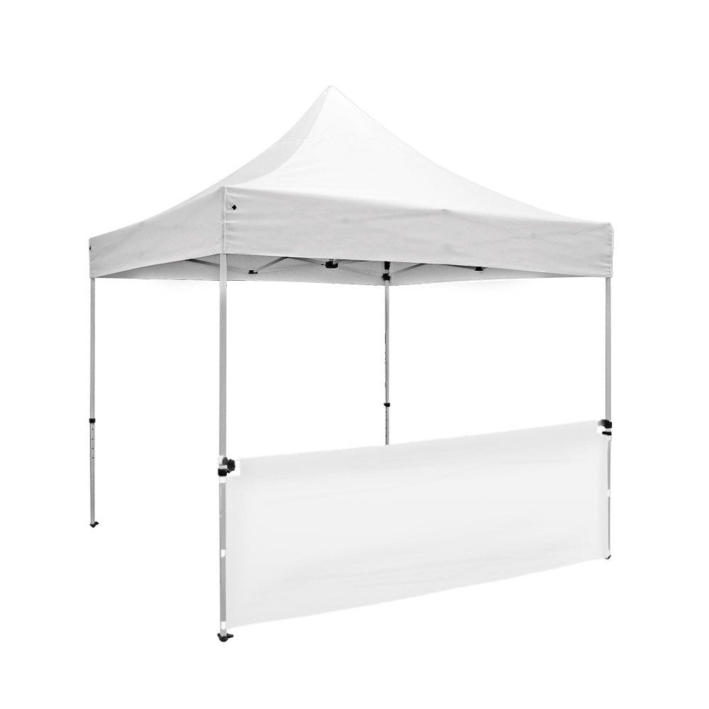 Zelt Alu Halbwand Doppelseitig Weiß 3 x 3 Meter