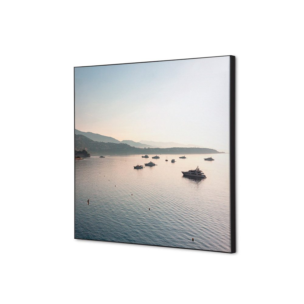 Spannstoff Wanddekoration SET 40 x 40 Motiv „Schiffe Meer“