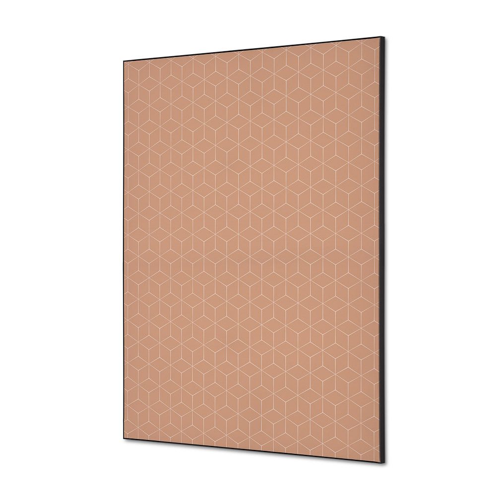 Spannstoff Wanddekoration SET A1 Motiv „Hexagon Beige“
