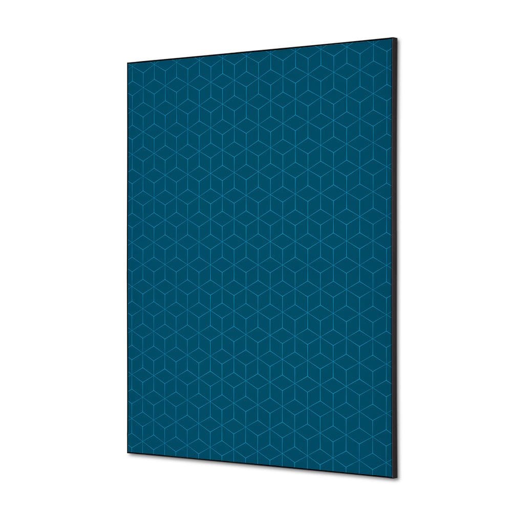 Spannstoff Wanddekoration SET A1 Motiv „Hexagon“ Blau