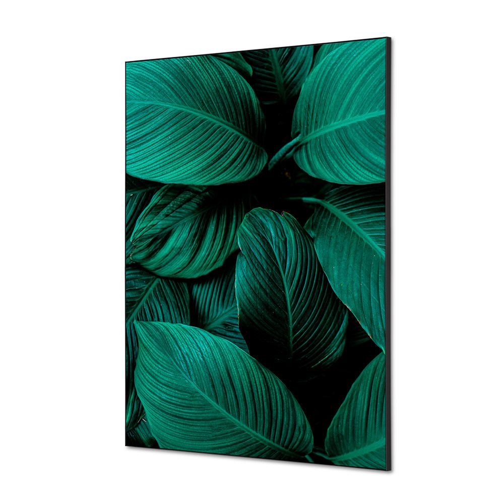Spannstoff Wanddekoration SET A1 Motiv „Botanische Blätter“ Grün