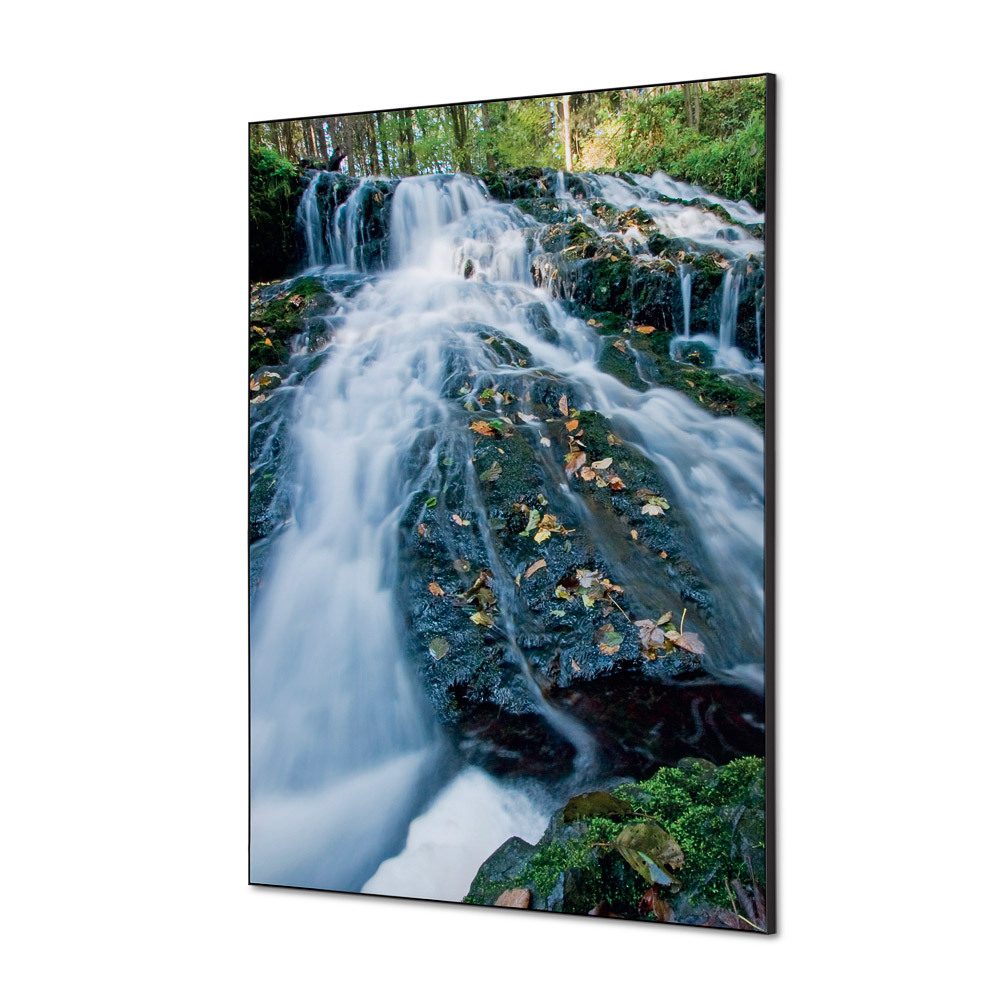 Spannstoff Wanddekoration SET A1 Motiv „Wasserfallwald“