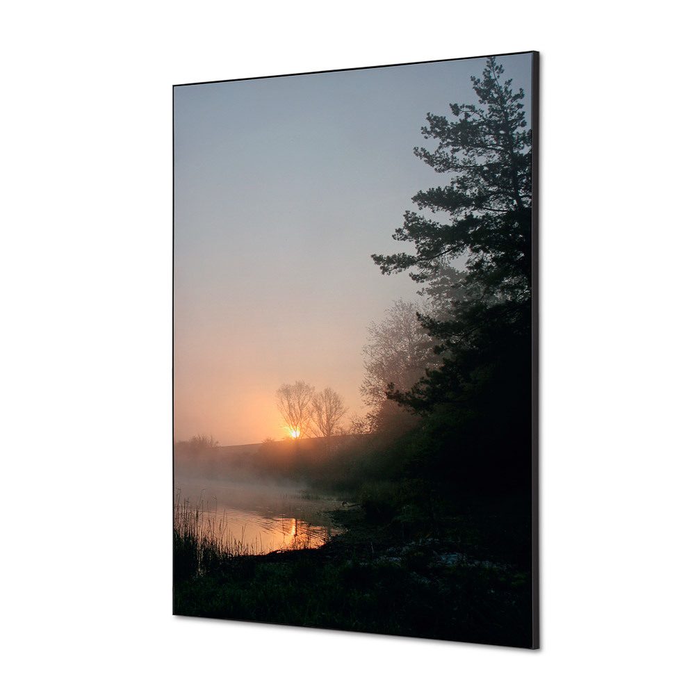 Spannstoff Wanddekoration SET A1 Motiv „Wald Sonnenaufgang“