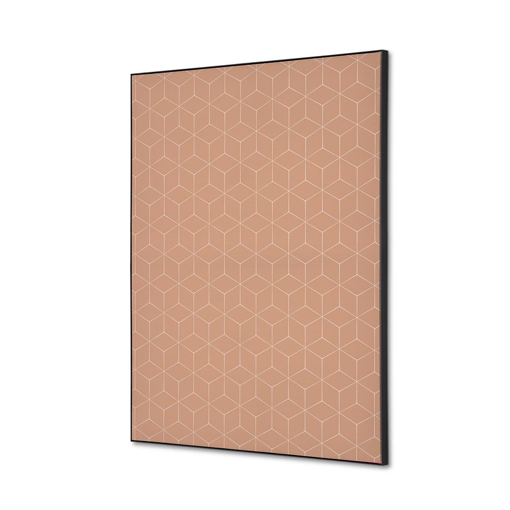 Spannstoff Wanddekoration SET A2 Motiv „Hexagon Beige“
