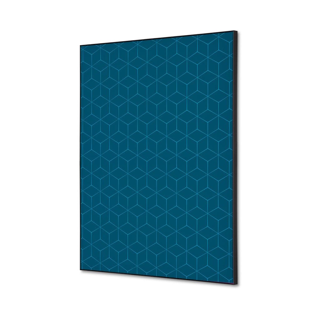 Spannstoff Wanddekoration SET A2 Motiv „Hexagon“ Blau