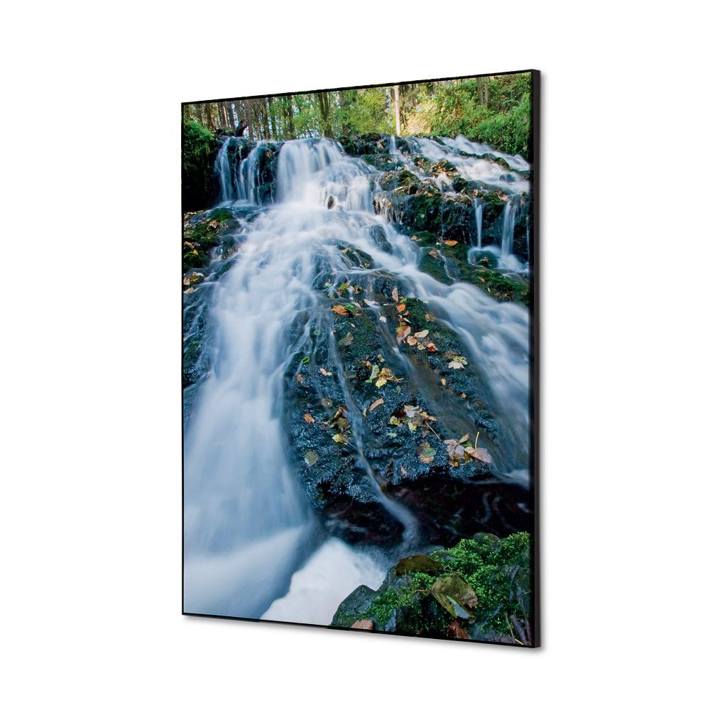 Spannstoff Wanddekoration SET A2 Motiv „Wasserfallwald“