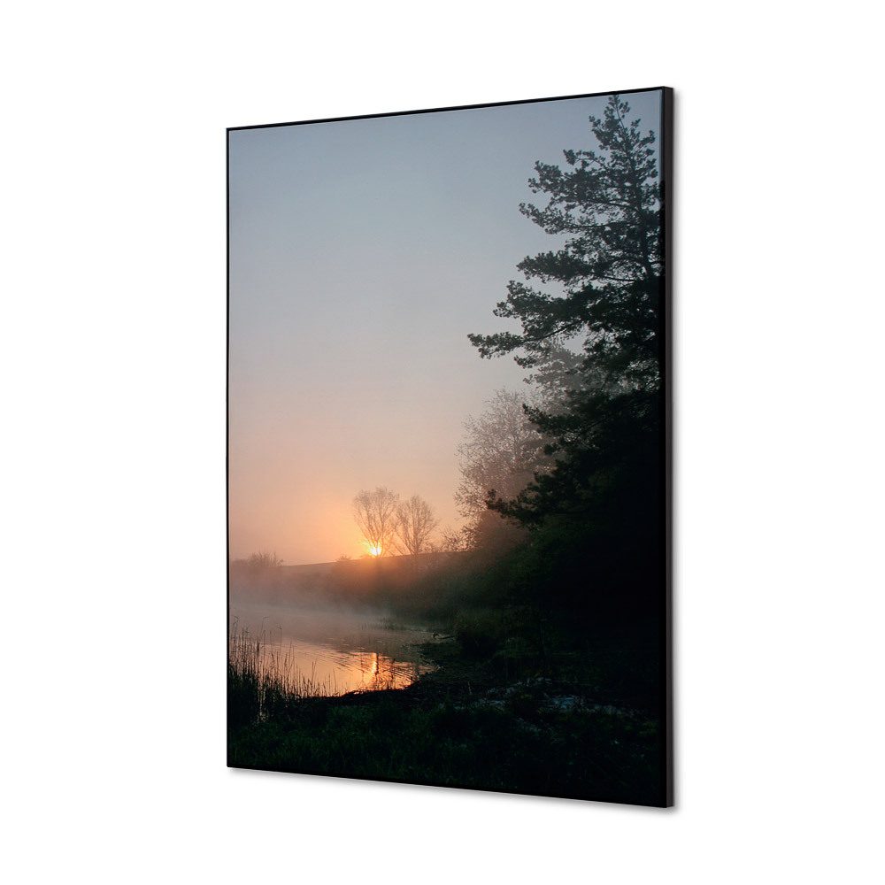Spannstoff Wanddekoration SET A2 Motiv „Wald Sonnenaufgang“