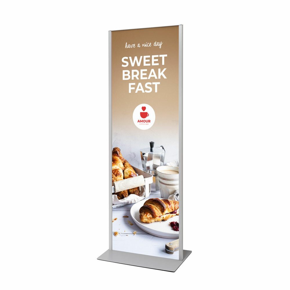 Totem Panel Plus 594 x 1682 x 3 mm Silber