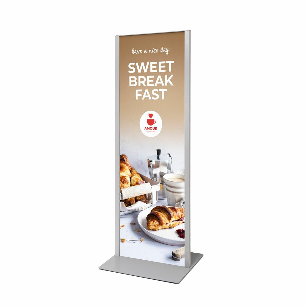 Totem Panel Plus 420 x 1200 x 3 mm Silber