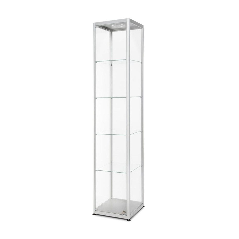 Glasvitrine bel. 400 x 2000 x 400 silber