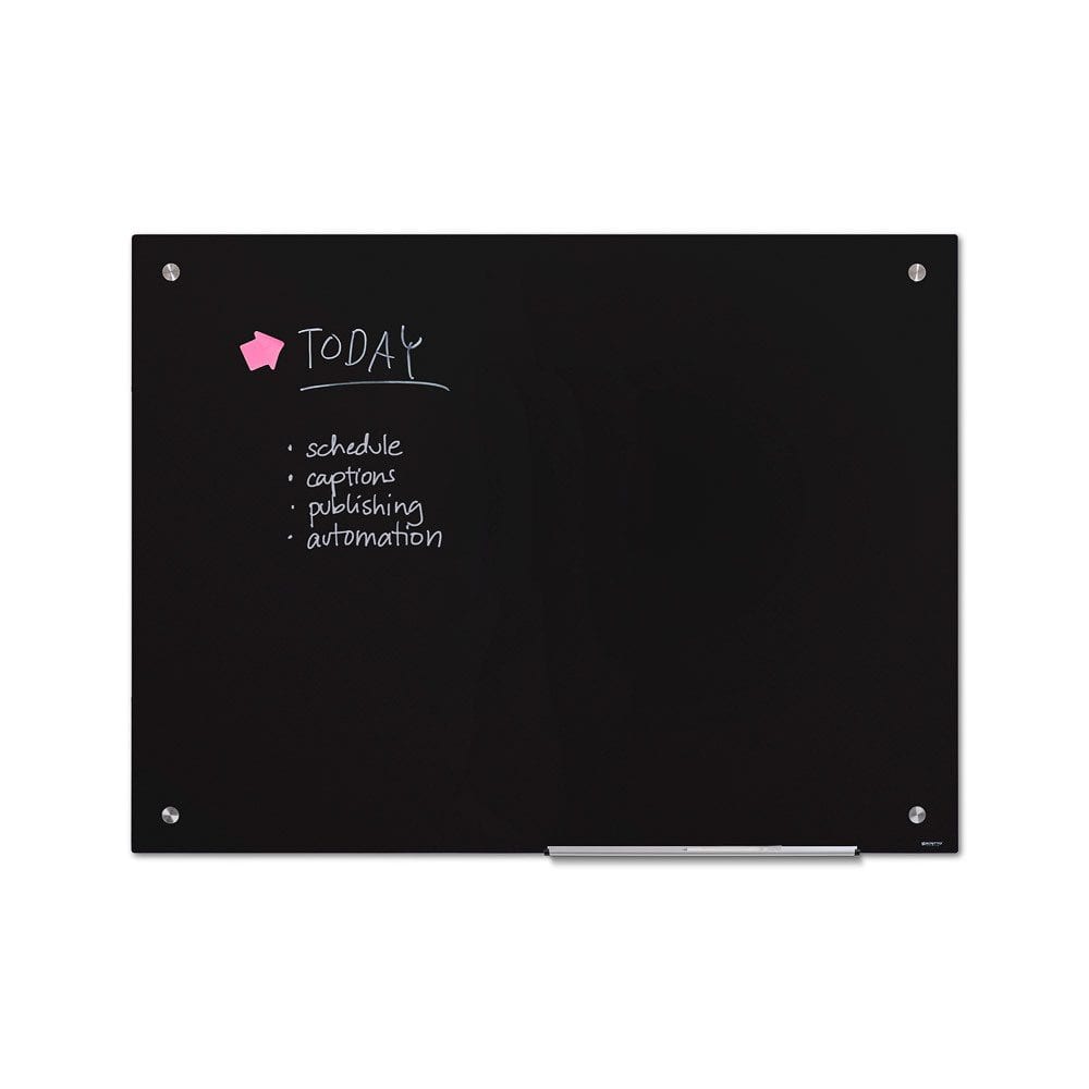 Glasboard Schwarz 90 x 120 cm