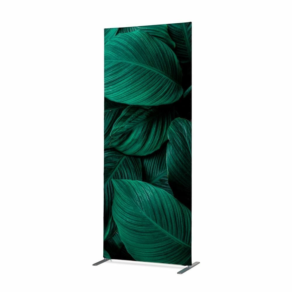 Textil Raumteiler Deko 85-200 Motiv „Botanische Blätter“ Grün
