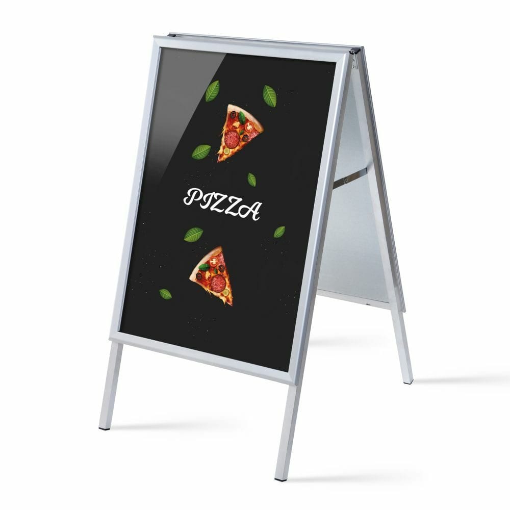 Kundenstopper A1 Komplettset Motiv „Pizza“