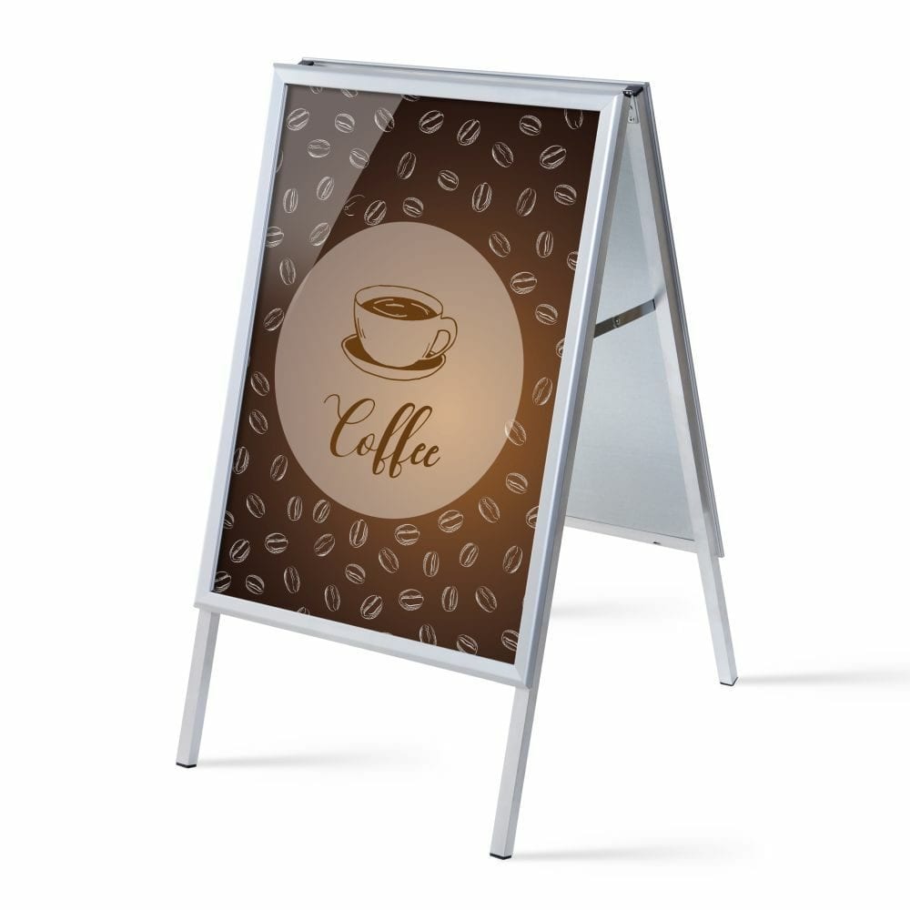 Kundenstopper A1 Komplettset Motiv „Kaffee“ Englisch