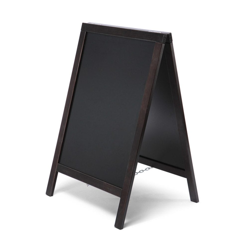 Kundenstopper Tafel Holz Economy Schwarz (55 x 85)
