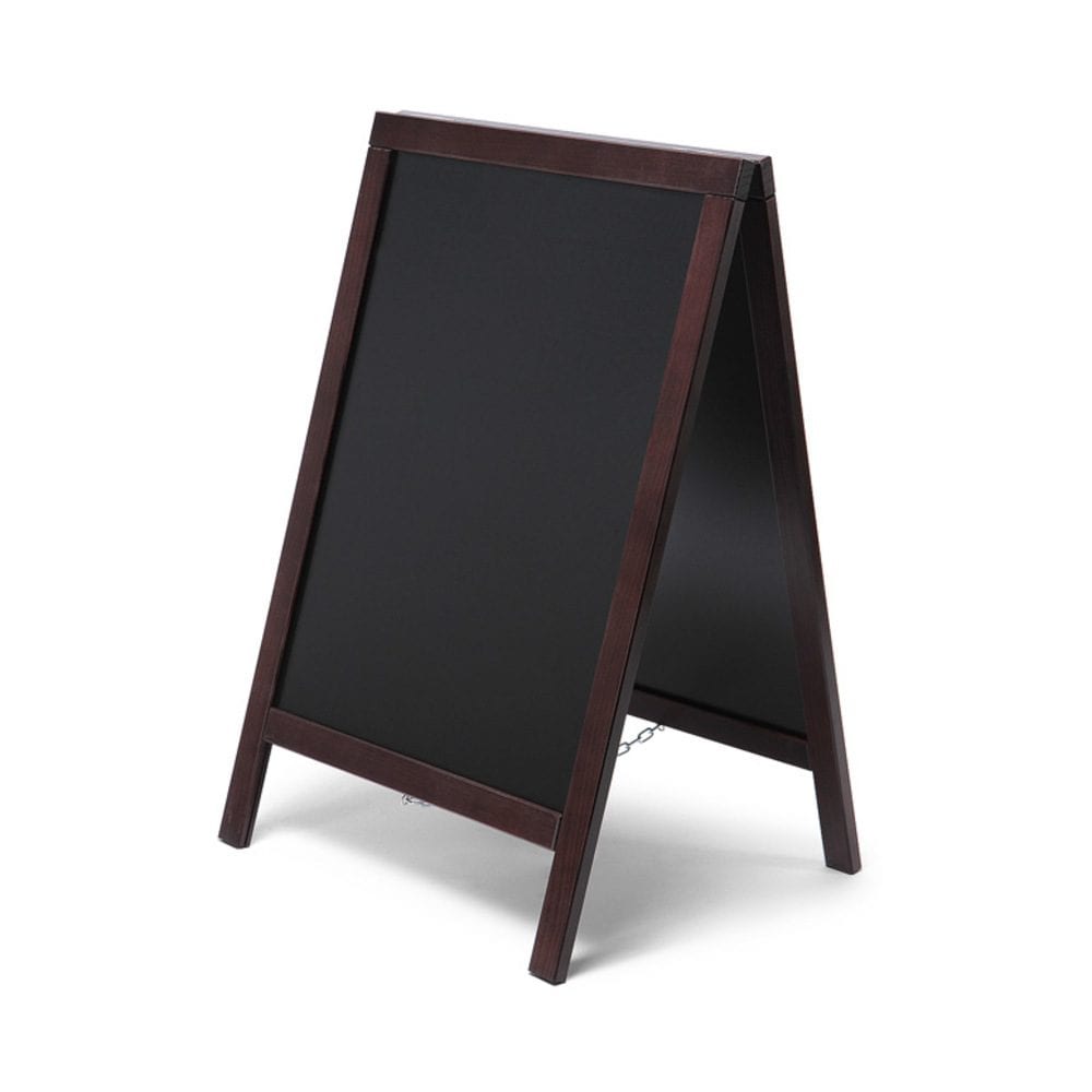 Kundenstopper Tafel Holz Economy Dunkelbraun (55 x 85)