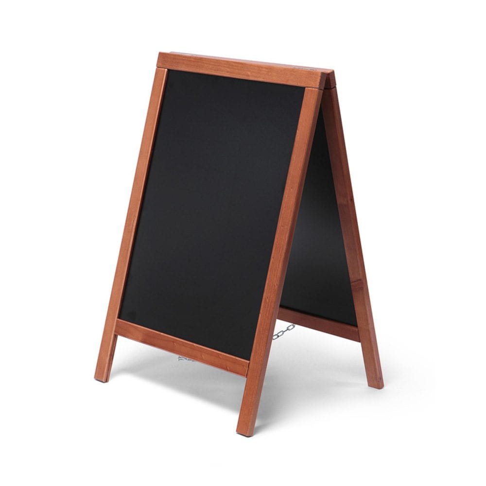 Kundenstopper Tafel Holz Economy Hellbraun (55 x 85)