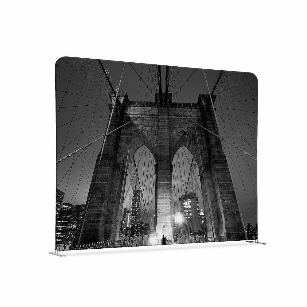 Textil Raumteiler 150-150 Doppel Motiv „New York Manhattan Brücke“