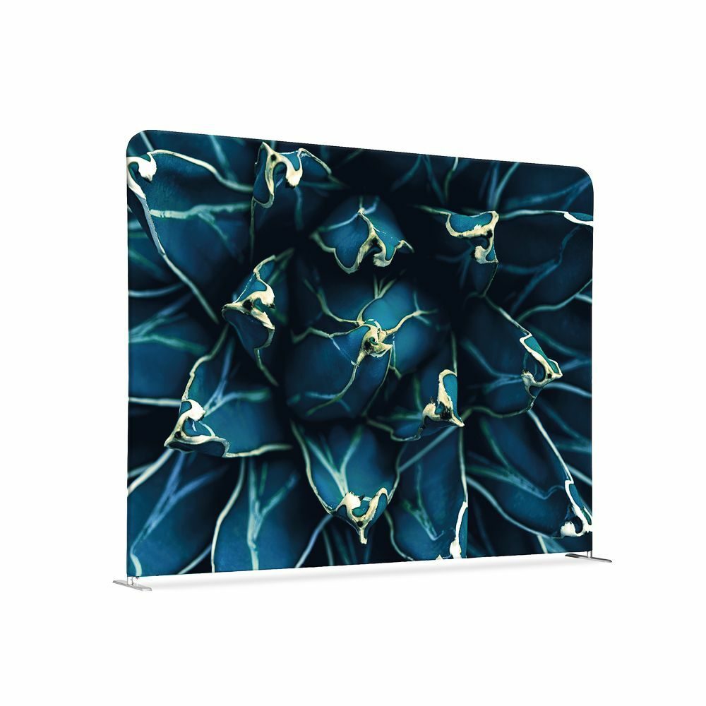 Textil Raumteiler 150-150 Motiv „Kaktus“ Blau I819