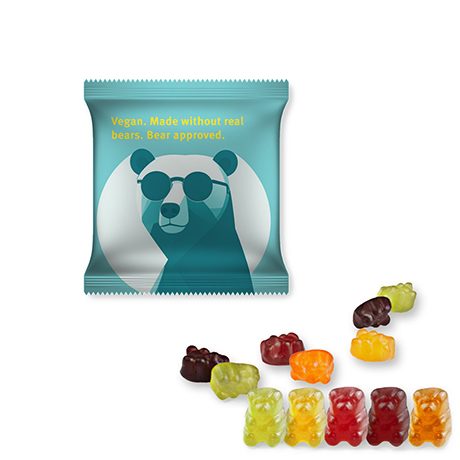 Gummibärchen ohne Gelatine, ca. 10g, Mini-Tüte