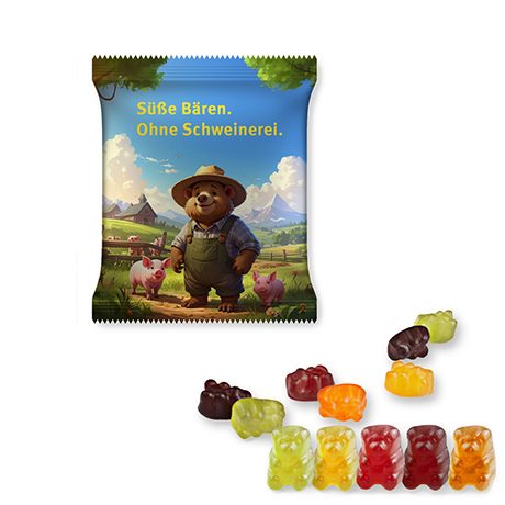 Gummibärchen ohne Gelatine, ca. 15g, Midi-Tüte