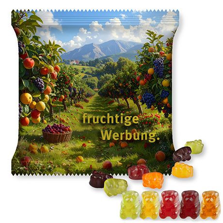 Gummibärchen ohne Gelatine, ca. 30g, Maxi-Tüte