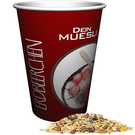 Müsli Erdbeerchen, ca. 50g, Snackbecher Maxi