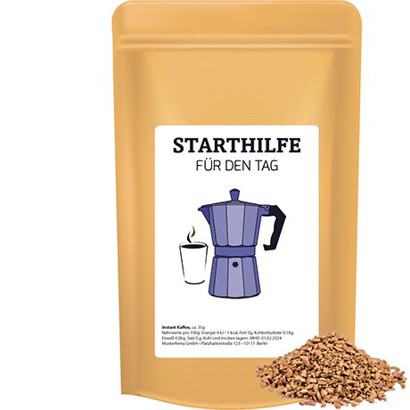 Instant Kaffee, ca. 35g, Standbeutel Midi