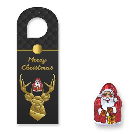 Mini Schoko-Weihnachtsmänner, ca. 7g, Türhänger