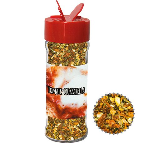 Gewürzmischung Tomate-Mozzarella, ca. 35g, Glas mit Streuaufsatz