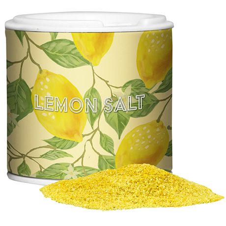 Gewürzmischung Zitronen-Salz, ca. 50g, Gewürzpappstreuer