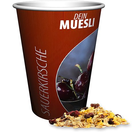 Müsli Sauerkirsche, ca. 50g, Snackbecher Maxi