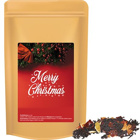 Weihnachts Schwarztee, ca. 55g, Standbeutel Midi