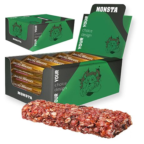 Müsliriegel Multikorn-Himbeere, 25 Stück, 750g, Displaybox Maxi