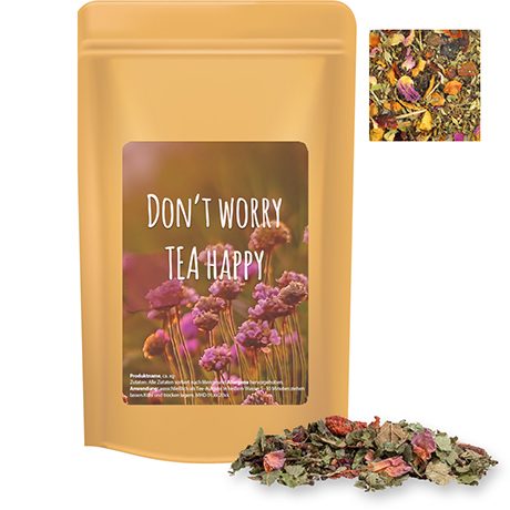 Kräutertee Glücksgefühle, ca. 40g, Standbeutel Midi