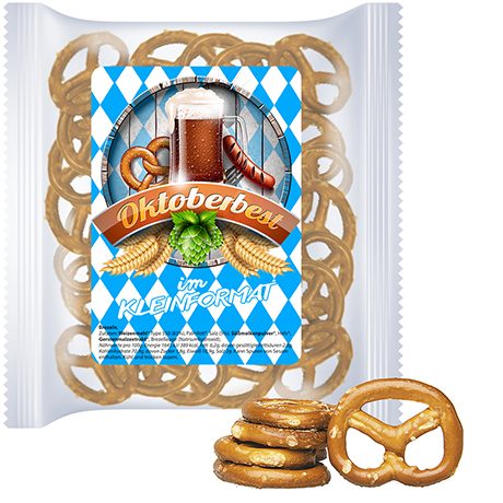 Mini Brezeln Original, ca. 30g, Express Maxi-XL-Tüte mit Etikett