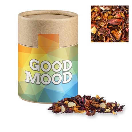 Früchtetee gute Laune, ca. 50g, Kraftpapierdose Midi